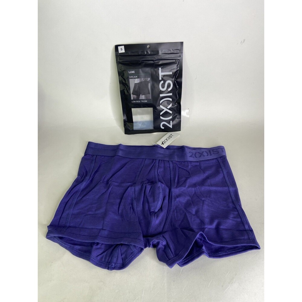 2xist Luxe Dream Low Rise Trunk Boxer Briefs Ink Blot Mens Size S